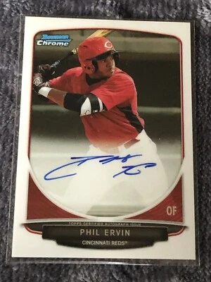 2013 Bowman Draft Chrome Prospect Auto Phil Ervin #BCA-PE Auto - Image 1 of 2