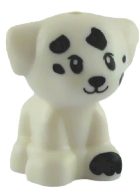 Lego kleiner Hund in weiß Flecken schwarz Welpe Junghund Elliot 69901pb02 Neu - Bild 1 von 3