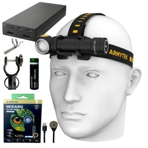 Armytek Wizard C2 Pro Max LED Stirnlampe 3720 Lumen (warm) mit 20.000mAh Powerbank - Bild 1 von 12