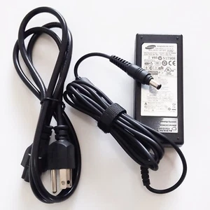 Original Power Supply Cord For Samsung NP-QX410 NP-QX310 NP-R480 NP-R580 19V 60w - Picture 1 of 3