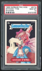 Topps Garbage Pail Kids 14th Series #577b Stitchin' Tyne PSA 10 GEM MINT Os14 - Picture 1 of 2