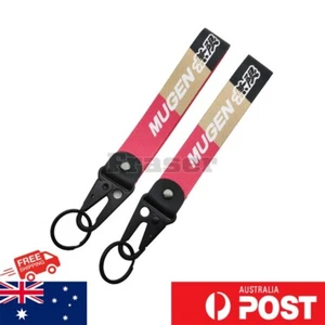 1pc MUGEN JDM Keyring Lanyard Strap Racing Car Motorcycle Keychain Gift AU - Picture 1 of 3