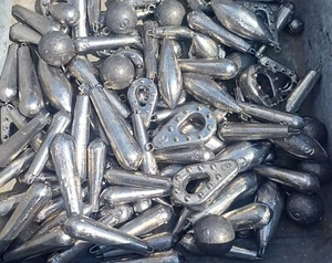 10 pesi misti di piombo per pesca in mare - molo barca in mare - fino a 6 once LOTTO LAVORO PACCHETTO, - Foto 1 di 1