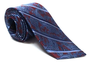 JoS. A. Bank Reserve Blue And Red Paisley Tie 59" x 3.25" - Picture 1 of 5
