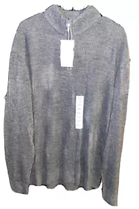 NEW Geoffrey BeeneMen's 1/4 Zip Sweater Size XXL~Charcoal - Picture 1 of 8