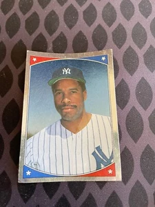 Adesivo vintage anni 80 O Pee Chee New York Yankees Dave Winfield lamina argento 152 - Foto 1 di 2