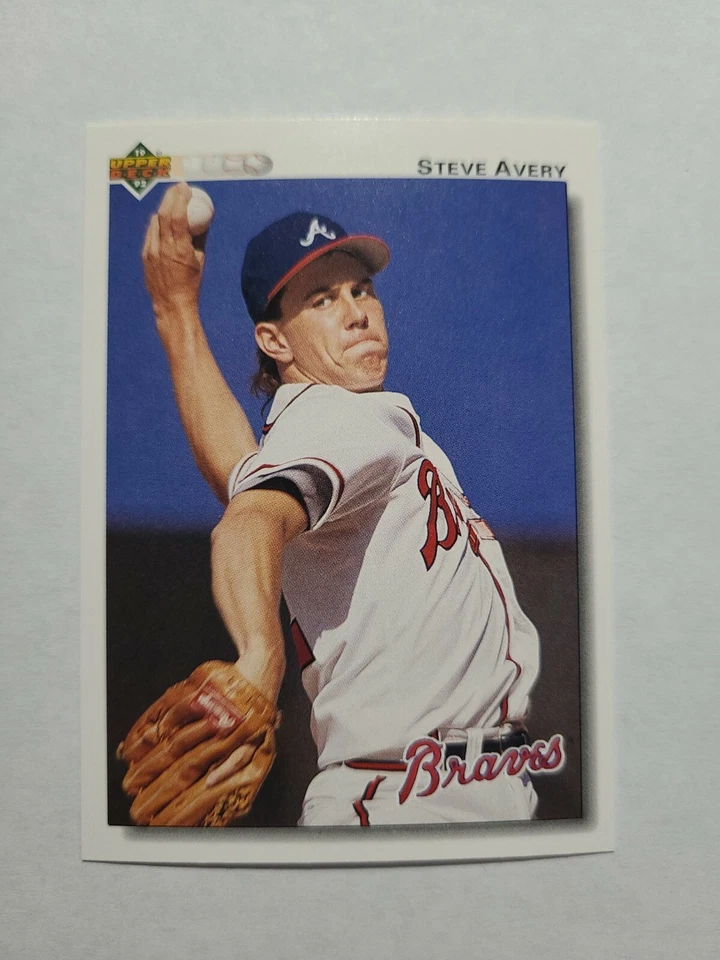 STEVE AVERY 1992 UPPER DECK BASEBALL CARD # 475 D8070 - Image 1 of 1