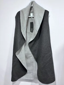 Marla Wynn Women’s M Wool Blend Open Front Sleeveless Vest NWT - Picture 1 of 12