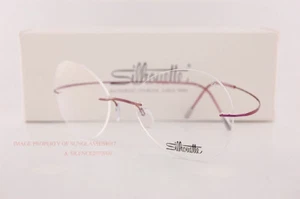 Nuove montature per occhiali silhouette TMA Must Collection 5515 CS 3540 titanio malva 52 - Foto 1 di 4