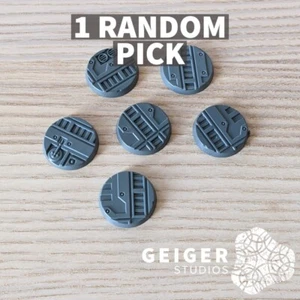 NECROMUNDA 25mm Round Bases Bits 1pc *RANDOM PICK* 40K GW - Picture 1 of 1