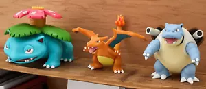 Pokemon Soft Vinyl Figure Charizard Venusaur Blastoise JAPAN OFFICIAL NEW - Picture 1 of 15