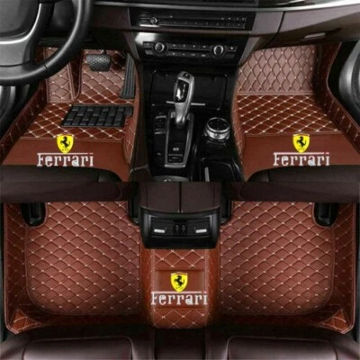 For Ferrari Car Floor Mats Carpets Right Hand Drive All Models Custom Waterproof Foto 1 de 4