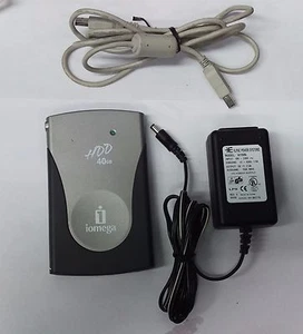 IOMEGA PHD40-C 40GB AC Powered USB 1.1 & 2.0 Firewire 400 PORTABLE DRIVE - Picture 1 of 3