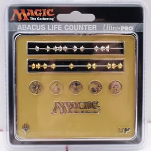 Life Counter: MtG: Gold Abacus Official Magic: The Gathering contador grande nuevo en paquete - Imagen 1 de 2