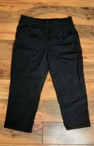 North Face Girls Pull On Nylon Crop Trail Track Pants Size M Black Outdoor - Picture 1 of 10