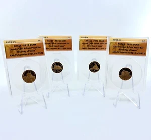2009 ANACS PR70 DCAM First Day of Issue Lincoln Cent 4-Coin Proof Set - Picture 1 of 9