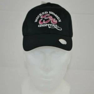 Wicked Women Choppers Motorcycle Hat Biker Cap Adjustable WWC Pink Black New - Picture 1 of 8