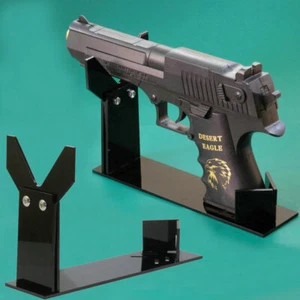 Pistola Pistola Acrílico Soporte Montaje Soporte de Exhibición Revólver Rechoncho Coleccionista Minorista - Imagen 1 de 6