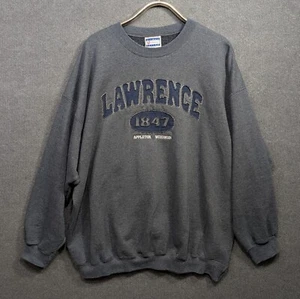 Vtg Lawrence University Sweatshirt Mens 2XL Crew Neck Appleton WI College - Picture 1 of 11