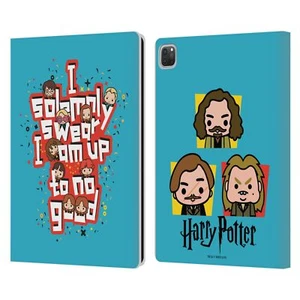 OFFICIAL HARRY POTTER DEATHLY HALLOWS I LEATHER BOOK WALLET CASE FOR APPLE iPAD - Picture 1 of 20