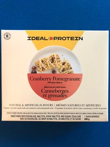 Ideal Protein Cranberry Pomegranate Protein Bars - 7 Bars - EXP 9/30/26 - Picture 1 of 4