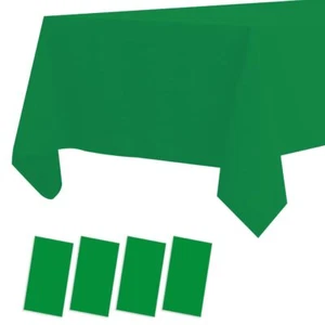 4 Pack Plastic Tablecloths Disposable Plastic Table Covers Table Cloths For Bbq  - Picture 1 of 1