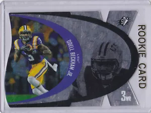 Odell Beckham Jr. RARA SPX ROOKIE CARD New York Giants $$ LSU TIGERS calcio RC - Foto 1 di 2
