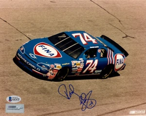 RANDY LAJOIE SIGNED AUTOGRAPHED 8x10 PHOTO CELEBRATED NASCAR DRIVER BECKETT BAS - Picture 1 of 2