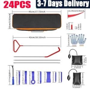 24PCS Professional Car Door Window Emergency Out Auto Open Tool Repair Tool Kit - Bild 1 von 13