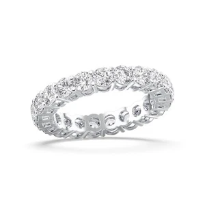3,00 ct Rundschliff zertifizierter im Labor gezüchteter Diamant Ewigkeitsband 14k Weißgold - Bild 1 von 12