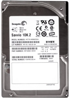 Hard Drive Seagate Savvio 10K.2 ST9146802SS 146GB 10000U/Min 16MB SAS 2.5 " Inch - Image 1 of 3