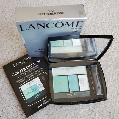 Lancome Color Design 5 Shadow & Liner Palette ~502 Vert Tendresse~ [BNIB] *Rare* - Image 1 of 3
