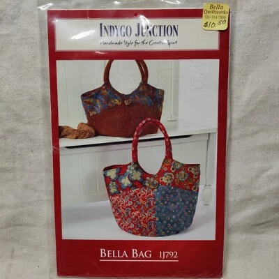 Vtg 2007 Bella Bag Patchwork Shoulder Purse Sewing Quilting Pattern IJ792 - Image 1 of 4