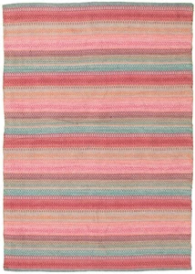 Vintage Hand Woven Traditional Kilim Rug 5'0" x 7'4" Oriental Wool Carpet - Picture 1 of 9