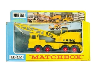Matchbox Lesney King Size K-12 Laing Scammell Mobile Crane w/Box - Picture 1 of 10