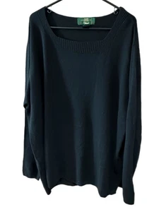 Orvis Women’s XL Silk Blend Square Neck Tunic Sweater Vintage - Picture 1 of 4