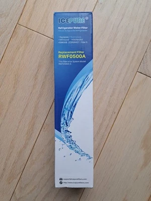New Ice Pure Refrigerator Water Filter RWF0500A. Whirl, Kenm, May, KAid, JAir - Image 1 of 4