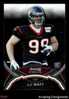 2011 Bowman Sterling #3 J.J. Watt RC Rookie Texas - Imagem 1 de 2