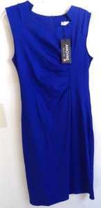 Angvns ärmelloses Etuikleid blau Stretch Größe M - Bild 1 von 5