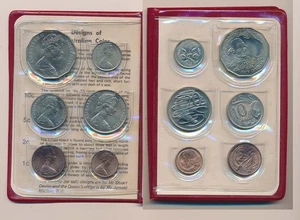 Australia: 1970 UNC Set,, with Captain Cook 50c, Scarce mostly orange copper - Picture 1 of 1