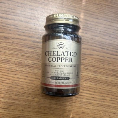 Solgar Cobre Quelado 100 Comprimidos Foto 1 de 3