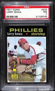 1971 Topps #233 Larry Bowa - Set Break! PSA 7 - Foto 1 di 2