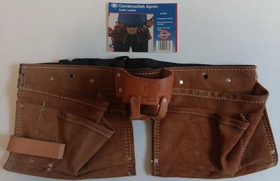 NWT Vintage Nicholas Suede Leather Construction Apron Belt 493X 1992 USA Made - Image 1 of 4