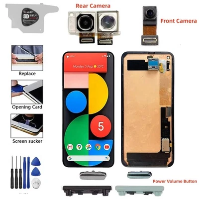 For Google Pixel 5 Screen TFT LCD Touch Display Digitizer / Front Rear Camera - Bild 1 von 4
