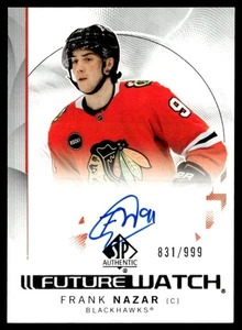2024-25 UD SP Authentic Future Watch Auto Frank Nazar Rookie Auto 831/999 #138 - Picture 1 of 2