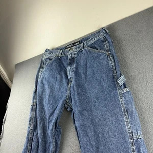 Nautica Jeans Herren 36x34 blau Baggy Carpenter Y2K Skater Streetwear Loose Wide - Bild 1 von 15