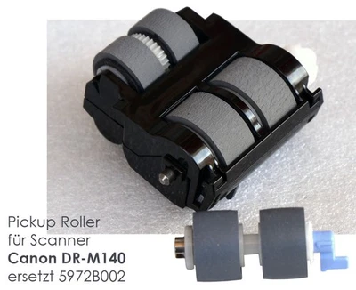 Pickup Roller For Canon DR-M140 Replaces 5972B002 Gummiwalzen Roll Feeder New - Image 1 of 4