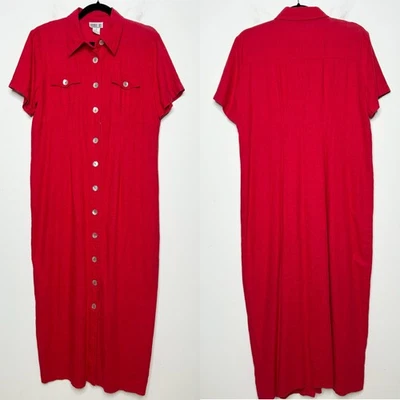 ROBBIE BEE винтажный льняной смеси платье женщин 16 макси минималистский устойчивый Лагом - Изображение 1 из 4