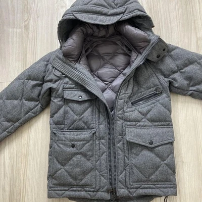 Moncler Men's Grey Quilted Down Jacket, Size S - Image 1 of 4