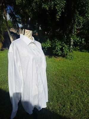 Joseph & Feiss White Long Sleeve Sz.17 34/35 (52" Chest) - Image 1 of 4